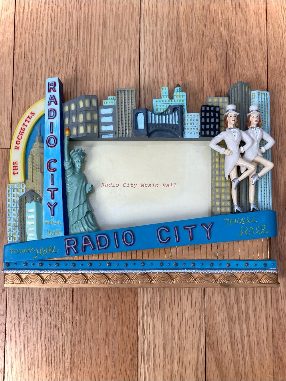 NWT “75 Years RADIO CITY ROCKETTES” 3D Photo Frame. Ceramic. 
2008